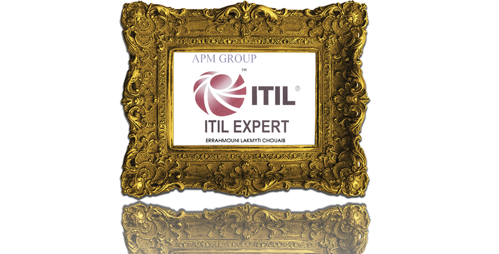 Errahmouni.com ITIL EXPERT V3 certified